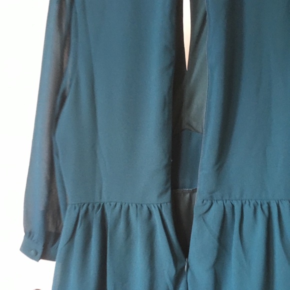 Teal dress size Large forever 21 - Picture 8 of 10